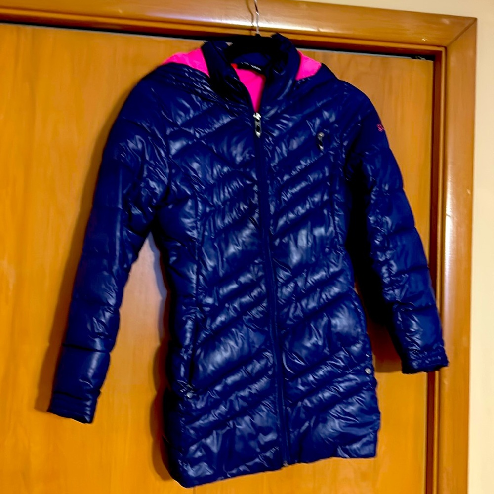 Girls Spyder winter jackett puffer aize M purple
